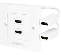LogiLink AH0015 HDMI Adaptateur [1x HDMI femelle - 2x HDMI femelle] blanc