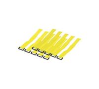 LogiLink Attache-câbles KAB0015 - Pack de 10, 300 x 20 mm, Jaune