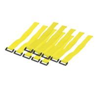 LogiLink KAB0015 Pack de 10 Attache-câbles 300 x 20 mm Jaune