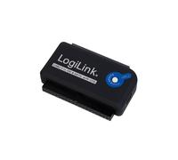 LogiLink AU0006C Adaptateur USB Type-A vers IDE/ATA et SATA, Taux de transfert 0.48 Gbit/s, Longueur câble 1.2m, Compatible Windows/macOS, Alimentation externe incluse.