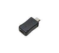 LogiLink AU0010 Adaptateur Micro USB Mâle vers Mini USB Femelle Noir, Contacts Nickel, Référence Fabricant AU0010