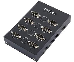 LogiLink AU0033 Adaptateur USB à 8 x Serial Noir