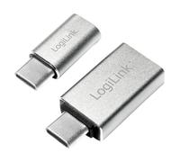 LogiLink AU0040 changeur de genre de câble USB 3.1 C USB 3.0 A, Micro USB 2.0 Aluminium