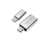 LogiLink AU0040 changeur de genre de câble USB 3.1 C USB 3.0 A, Micro USB 2.0 Aluminium