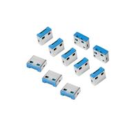 LogiLink AU0046 Accessoire Ordinateur Portable Bleu - Lot de 10 Pièces