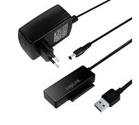 LogiLink AU0050 Station d'accueil de disques de stockage USB 3.2 Gen 1 (3.1 Gen 1) Type-A Noir