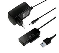 LogiLink AU0050 Station d'accueil de disques de stockage USB 3.2 Gen 1 (3.1 Gen 1) Type-A Noir