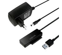 LogiLink AU0050 Station d'accueil de disques de stockage USB 3.2 Gen 1 (3.1 Gen 1) Type-A Noir