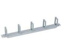 LogiLink - Barre de rangement de câbles pour rack - gris clair, RAL 7035