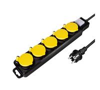 LOGILINK LPS255 - Bloc multiprise, 5 prises, 1,5 m, avec interrupteur, pour l'exté