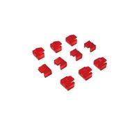 LogiLink - Bloqueur de port LAN - rouge transparent (pack de 10)