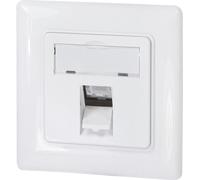 LogiLink Boîte d'encastrement pour Keystone-Module 1x blanc pur