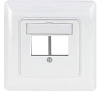 LogiLink boîte d'encastrement pour Keystone-Module 2x blanc signal