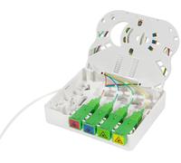 LogiLink Boîte d'épissure FTTH 4x SC/APC 40 m câble de pose blanc