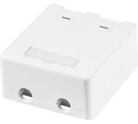 LogiLink Boîtier apparent pour modules Keystone 2x blanc