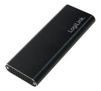 LogiLink Boîtier disque dur M.2 SATA, USB 3.1, noir Noir G