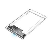 LogiLink Boîtier USB 3.0 pour Disque Dur 2,5" HDD/SSD jusqu'à 16 to, Windows/MacOS/Chrome OS/Linux