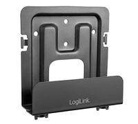 LogiLink BP0049 - Support universel pour lecteurs multimédia, disques durs, câbles, boîtiers satellites, noir ; profondeur réglable de 25 à 39 mm