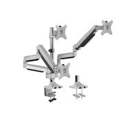 LogiLink Support 3 écrans – Kit de montage Aluminium 13"-32" VESA 75x75/100x100 Incl. ±90° Rot. 90°