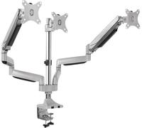 LogiLink BP0052 x3 Support de table pour écran 33,0 cm (13) - 81,3 cm (32) argent inclinable, mobile