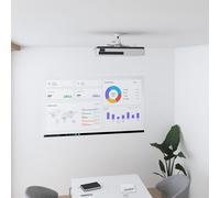 LogiLink BP0056 LogiLink support plafond pour vidéoprojecteur, longueur de bras 135 mm, blanc