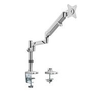 LogiLink BP0087 Support de Bureau en Aluminium pour écran LCD 17-32" (LCD, LED, OLED, etc.) avec Ressort à gaz, TV Plat et incurvé, Longueur du Bras = 553 mm