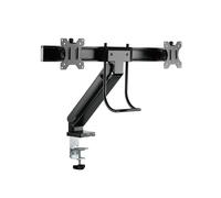 LogiLink BP0102 Support Bureau pour Écran Plat 17" à 27" (43.2cm-68.6cm) Noir - Montage Pince - VESA 75x75/100x100mm - Charge Max. 6.5kg