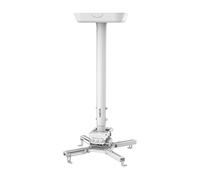 LogiLink Support projecteur plafond BP0157 – 35 kg, rotation 360°, inclinaison -20°/+20°, blanc