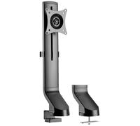 LogiLink BP0161 simple Support de table pour écran noir rotatif, réglable en hauteur, inclinable, mobile
