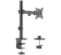 LogiLink BP0171 simple Support de table pour écran noir rotatif, réglable en hauteur, inclinable, rotatif, mobile