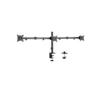 LogiLink BP0173 Support Bureau Pince pour écran 17"-27" (43.2-68.6cm) VESA 75x75/100x100mm, charge max 7kg, Inclinaison -90/+90°, Noir