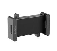 Logilink BP0204 - Support de Serrage pour appareils de 4,7 à 15" sur Bras de Moniteur (VESA 75 x 75), Couleur : Noir