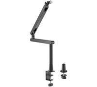LogiLink Bras de microphone boom professionnel noir entièrement pivotant