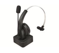 LogiLink BT0059 BT Casque Mono avec Station de Charge, Microphone Noir Standard