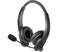 LogiLink Micro-casque BT0060 supra-auriculaire Bluetooth stéréo noir pour ordinateur