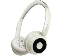 LogiLink BT0072S Casque supra-auriculaire Bluetooth crème volume réglable téléphone