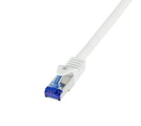 LogiLink C6A011S RJ45 CAT 6a S/FTP 0.25 m White Pack of 1