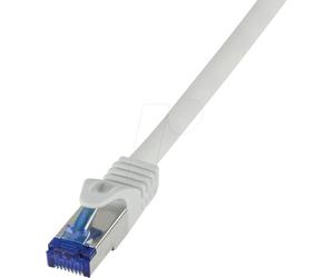 LogiLink C6A022S RJ45 CAT 6a S/FTP 0.50 m Gris 1 pièce(s)