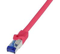 Logilink C6A024S câble de réseau Rouge 0,5 m Cat6a S/FTP (S-STP)