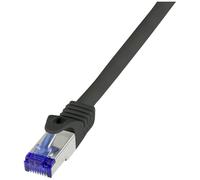 LogiLink C6A033S RJ45 Câble réseau, câble patch CAT 6a S/FTP 1.00 m noir 1 pc(s)