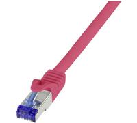 LogiLink C6A054S RJ45 Câble USB CAT 6a S/FTP 2.00 m rouge 1 pc(s)