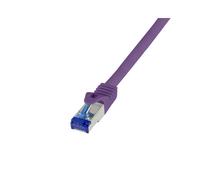 LogiLink C6A079S Câble Réseau Cat6a S/FTP 5m Violet, Connecteurs RJ-45 Mâle, LSZH, Cuivre, 10GBase-T, 500 MHz, AWG 26/7