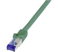 LogiLink C6A095S RJ45 Câble USB CAT 6a S/FTP 10.00 m vert 1 pc(s)