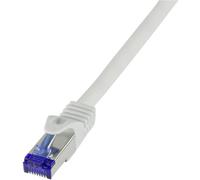 LogiLink C6A142S RJ45 Câble réseau, câble patch CAT 6a S/FTP 50.00 m gris 1 pc(s)