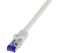 LogiLink C6A142S RJ45 CAT 6a S/FTP 50.00 m gris 1 pc(s)