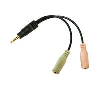 LogiLink CA0021 Jack audio Adaptateur [1x Jack mâle 3.5 mm - 2x Jack femelle 3.5 mm] noir