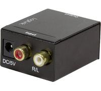 LogiLink CA0102 Toslink / Cinch-RCA audio Adaptateur [2x Cinch-RCA femelle, Cinch-RCA femelle - 1x Toslink femelle (ODT)