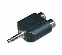 LogiLink CA1001 Adaptateur acoustique stéréo Mâle/Femelle Jack 3,5 mm Noir