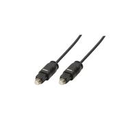LogiLink CA1005 : Câble audio Toslink - Toslink, 0.5m, connecteurs mâles, noir, conforme RoHS, Code SH 85189000