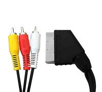 LogiLink CA1029 Câble SCART mâle/3 x RCA mâle 2 m Noir